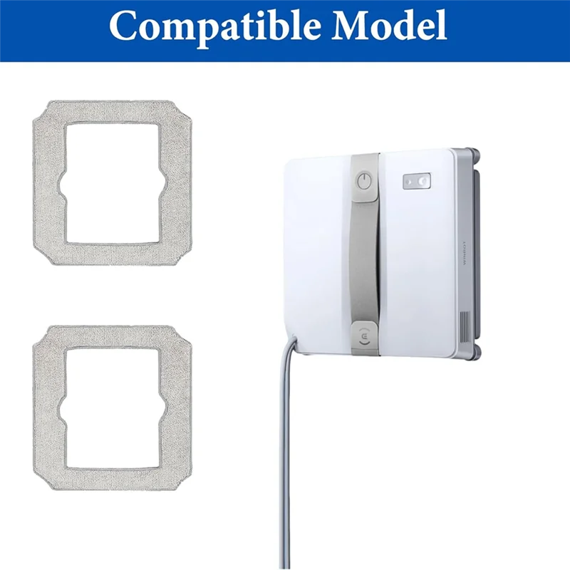 Mop Cloth Rag 10Pcs For Ecovacs Winbot Mini W-CC02-0012 Mop Replacement Vacuum Cleaner Parts Replacement-A54Q