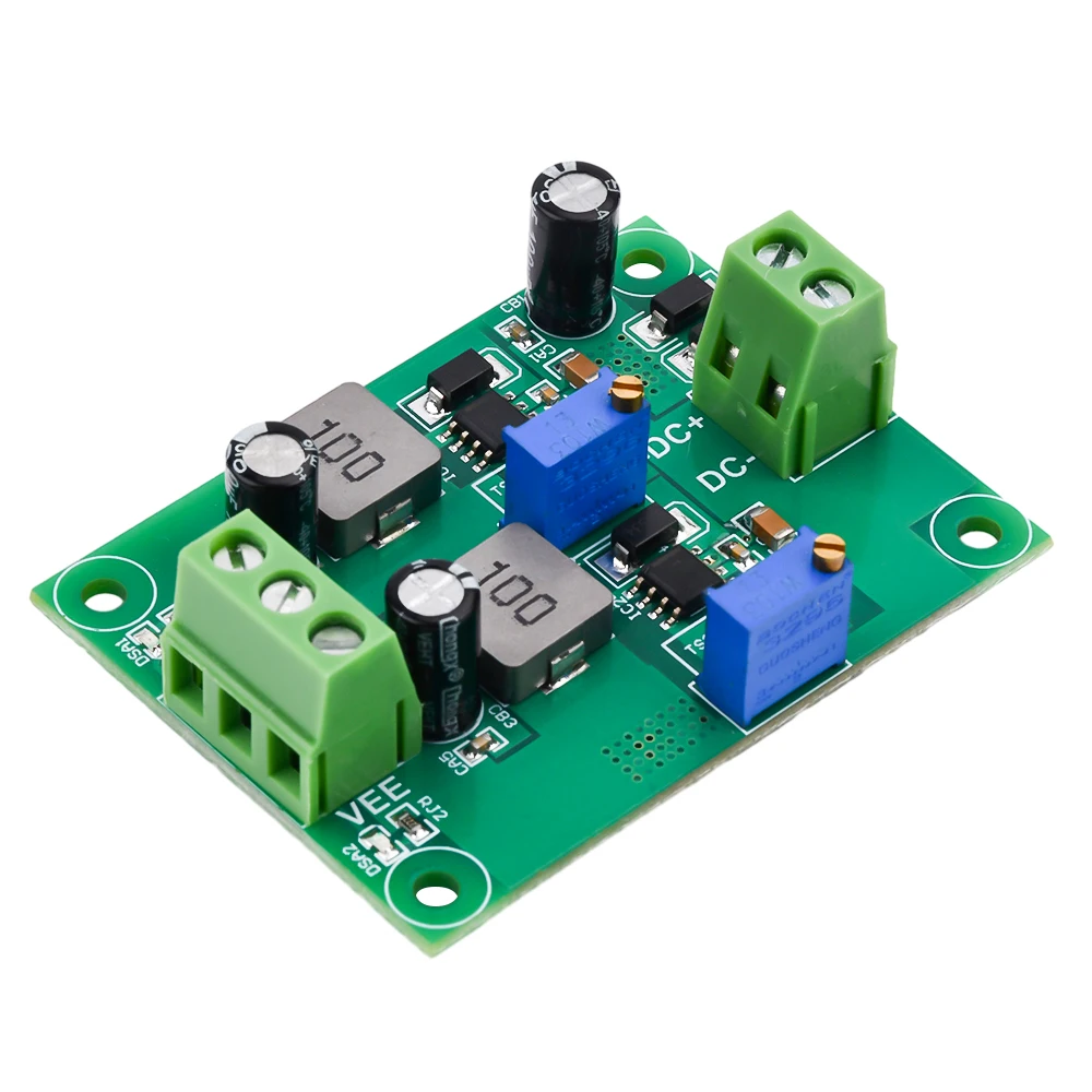 DC5.5V-35V Positive Negative Voltage Stabilizing Power Supply Module Low Ripple Linear Adjustable Stabilizing Voltage Regulator