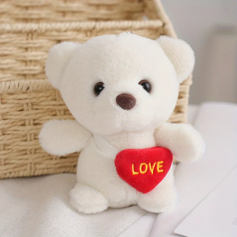 4.7inch Valentine\'s Day Animal Doll Love Bear Dolls Small Bag Pendants Plush Toys