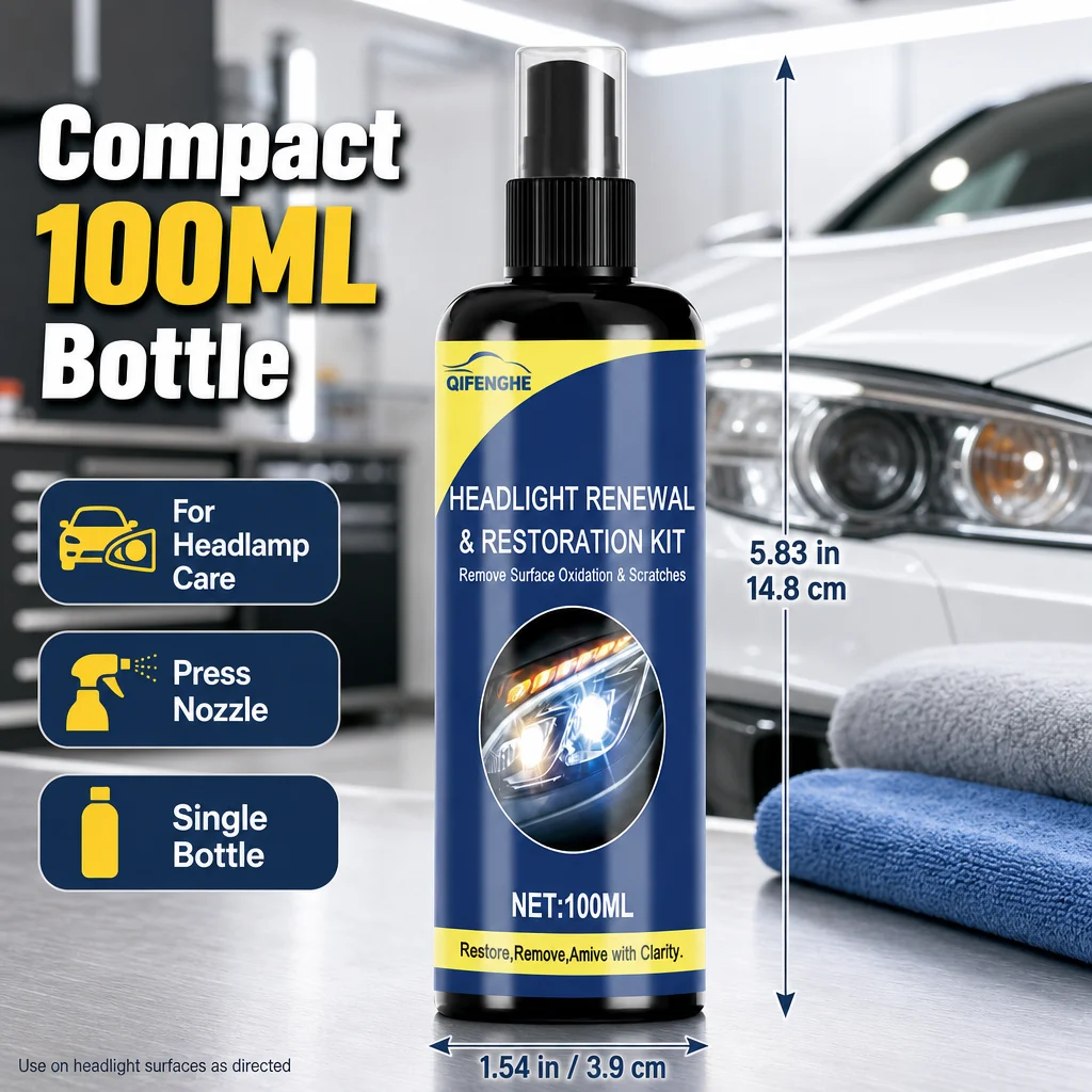 Car Headlight Refinishing Agent Remove Scratches Oxidation Restore Clear Vision Offer Long‑Time Lens Surface Protection image 6