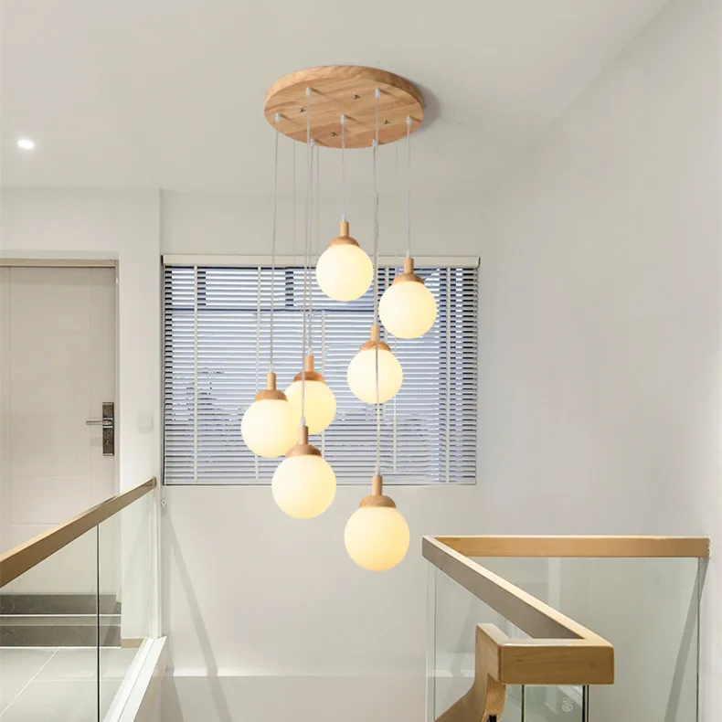 

Modern minimalist personality, living room bar, study and dining room, corridor solid wood dining chandelier