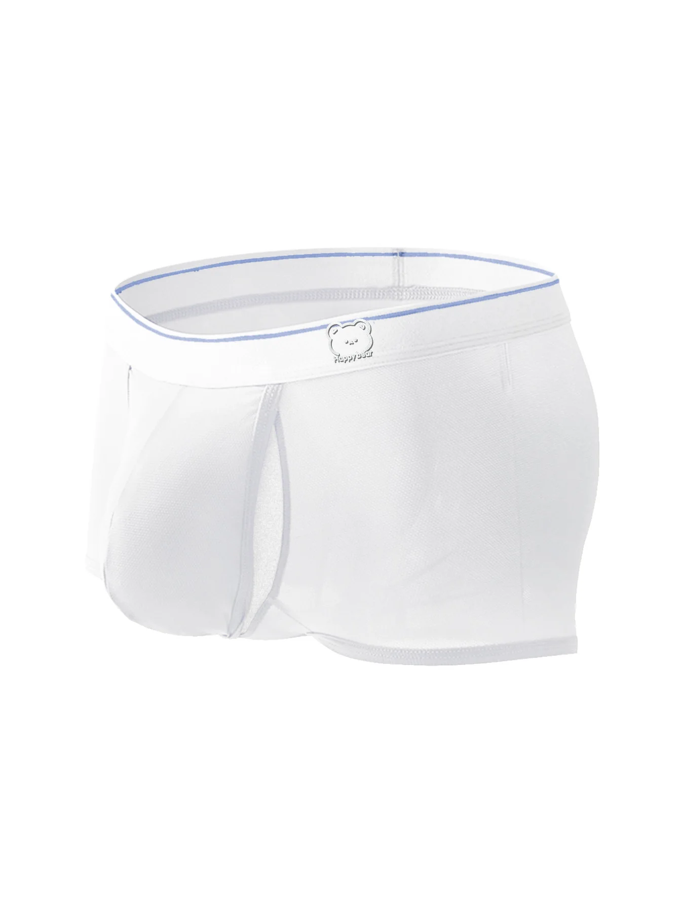 1PCS Men's Cotton Boxer Shorts Underwear Open Front Sexy Breathable Pouch Bulge Male Underpants