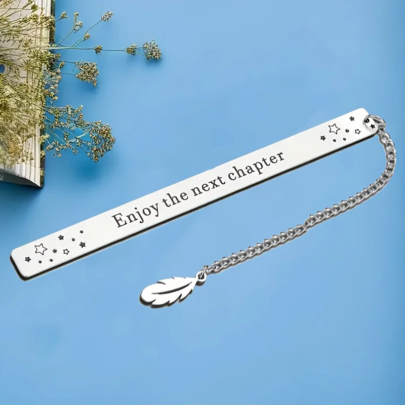 Durable Custom Engraved Stainless Steel Bookmark, Page Holder for Books & E-Readers, Perfect Graduation Gift for Readers