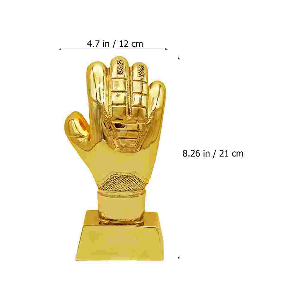 Accessories Place Football Glove Trophy Toy School Decor Golden Abs Decorative Award Child