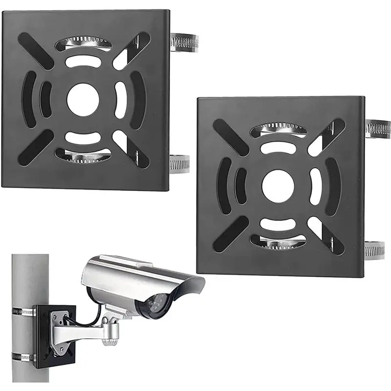 【PHONE ACCESSORY】6X Universal Vertical Pole Mount Camera Bracket Wall Mounting Bracket For CCTV Security Camera PTZ Dome (D)