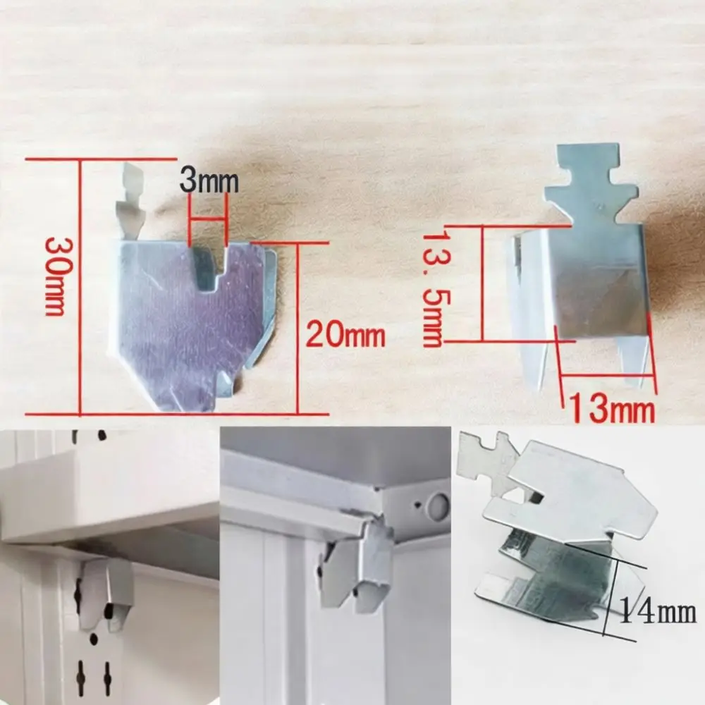 Durable Metal Shelf Clips Heavy Duty Partition Pins For Steel Filing Cabinets Professional Support Hardware Adjustable Holder Fa