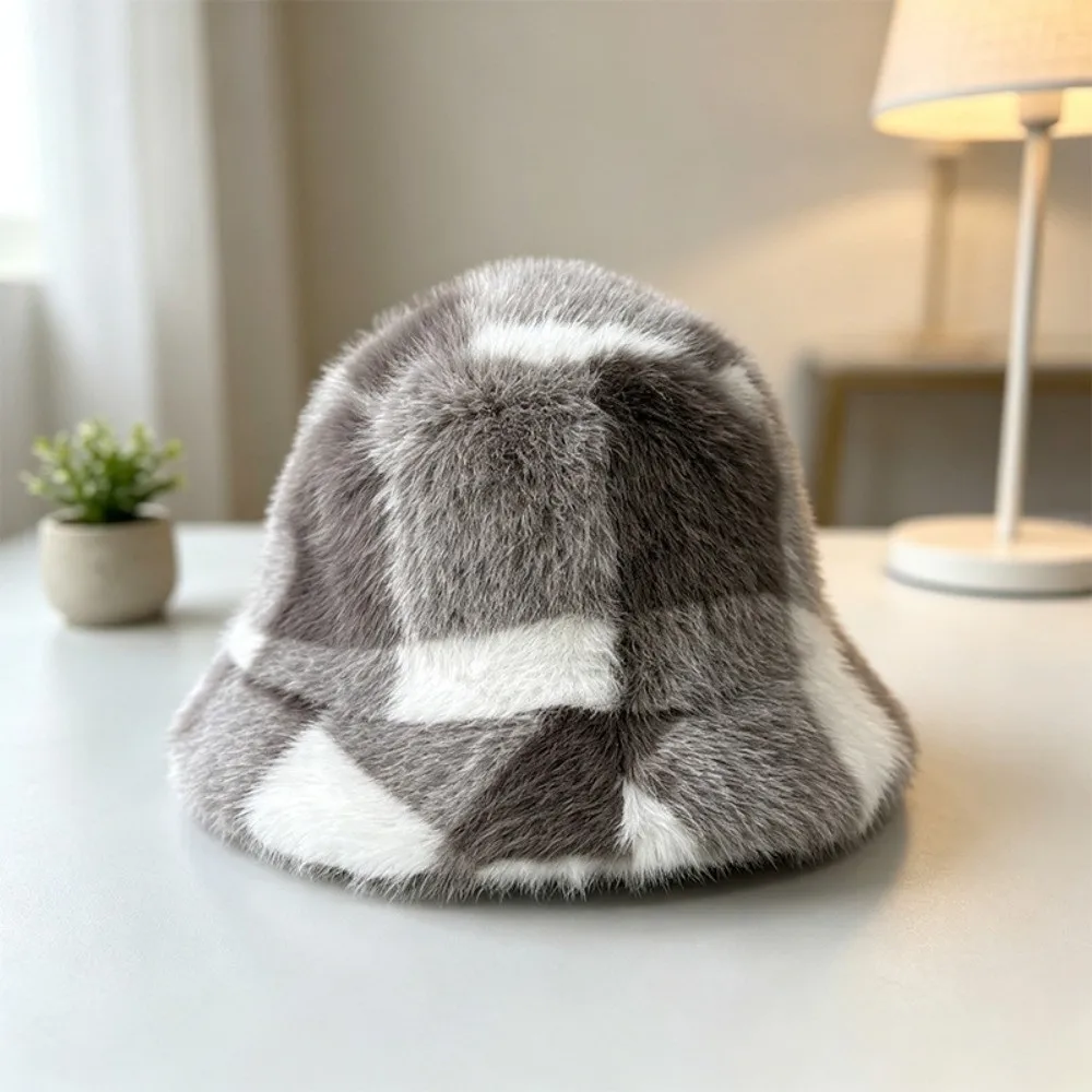 novo-cachecol-de-inverno-em-pele-sintetica-com-chapeu-cachecol-quente-de-la-de-vison-xadrez-chapeu-macio-e-fofo-para-mulheres
