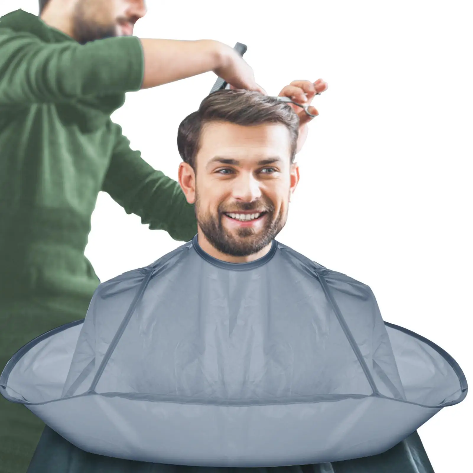 

Hair Cutting Cape Waterproof Haircut Cape Barber Cape Foldable Umbrella Cape Hair Cutting Tools Salon Cape Barber accessories