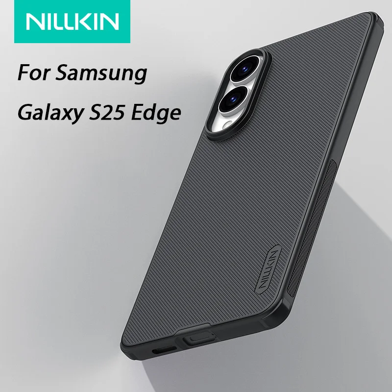 

Nillkin for Samsung Galaxy S25 Edge Frosted Shield Case Hard Shell Anti-Scratch Matte Finish Cover Shockproof Protection Case