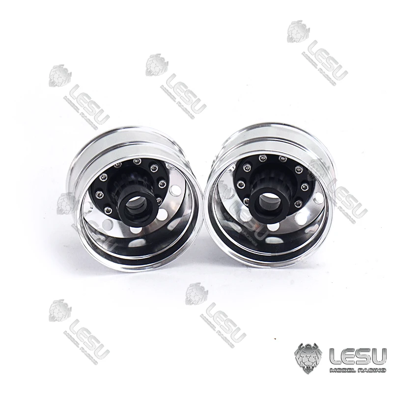 LESU Metal Non-Powered Axle Wide Front Wheel Hub for 1/16 RC Tractor Truck Th16692-Smt3