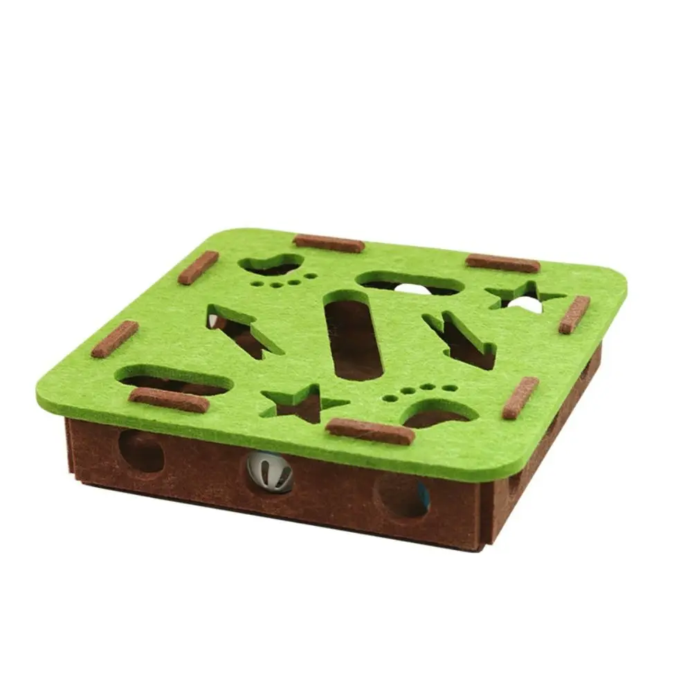 New with Ball Cat Scratching Posts Felt DIY Cat Puzzle Box Compact Size Pet Interactive Toy Kitten