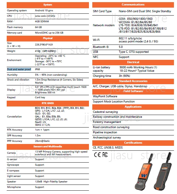 High-Performance Handheld GPS Network RTK GNSS Receiver Customized OEM Support for Land Survey  R3 GNSS Receiver