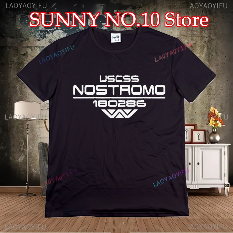 Nostromo Alien Aliens Scifi Tribute T-shirt Mens Funny Summer  T Shirt Tees Tops