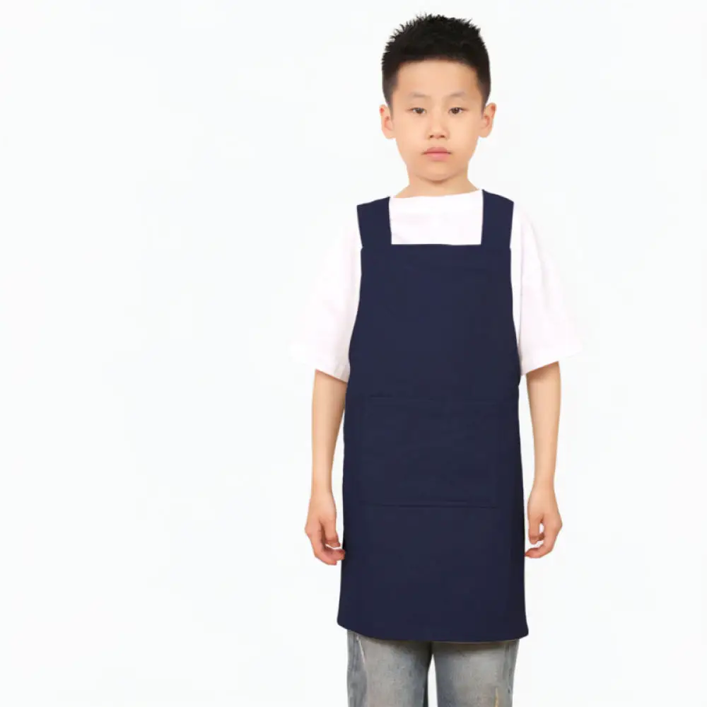 Children Painting Apron For School Kindergarten Art Class Crafting Cooking Japanese Style Linen Smock Protective Bib