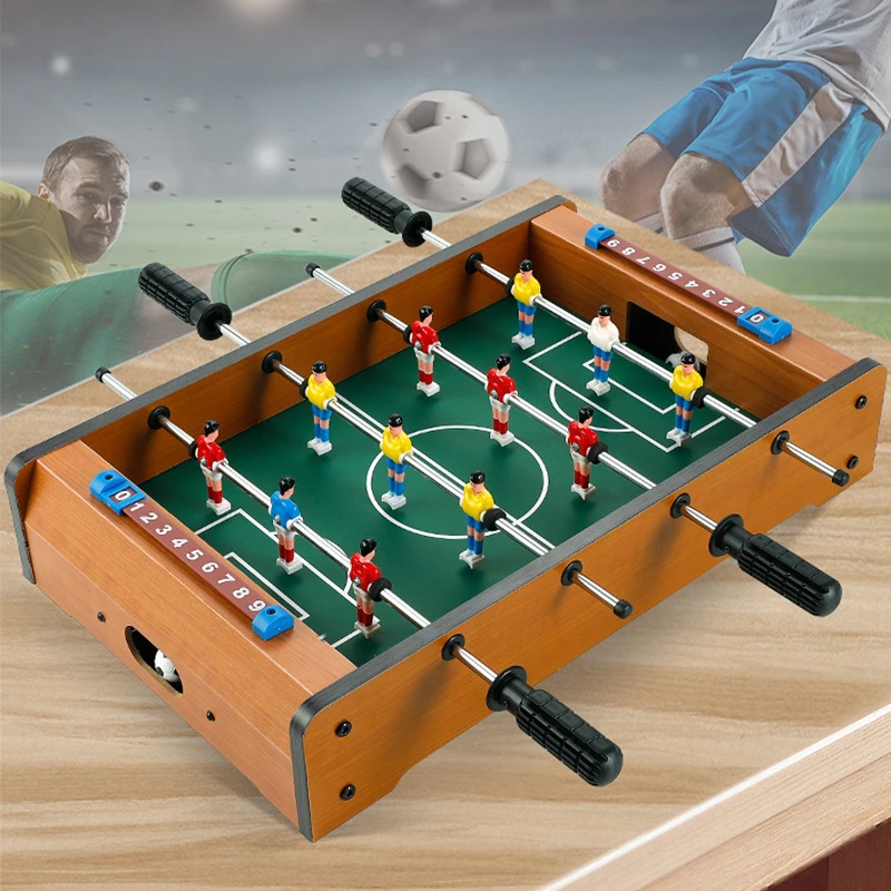 Foosball Table Mini Football Table Game Foosball Score Keepers Wooden Soccer Table Top For Kids Family Night Parties Game Room