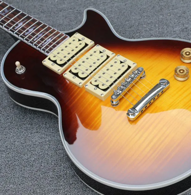 

In stock! Custom shop highest quality Sunset color Ace frehley signature 3 pickups Electric Guitar
