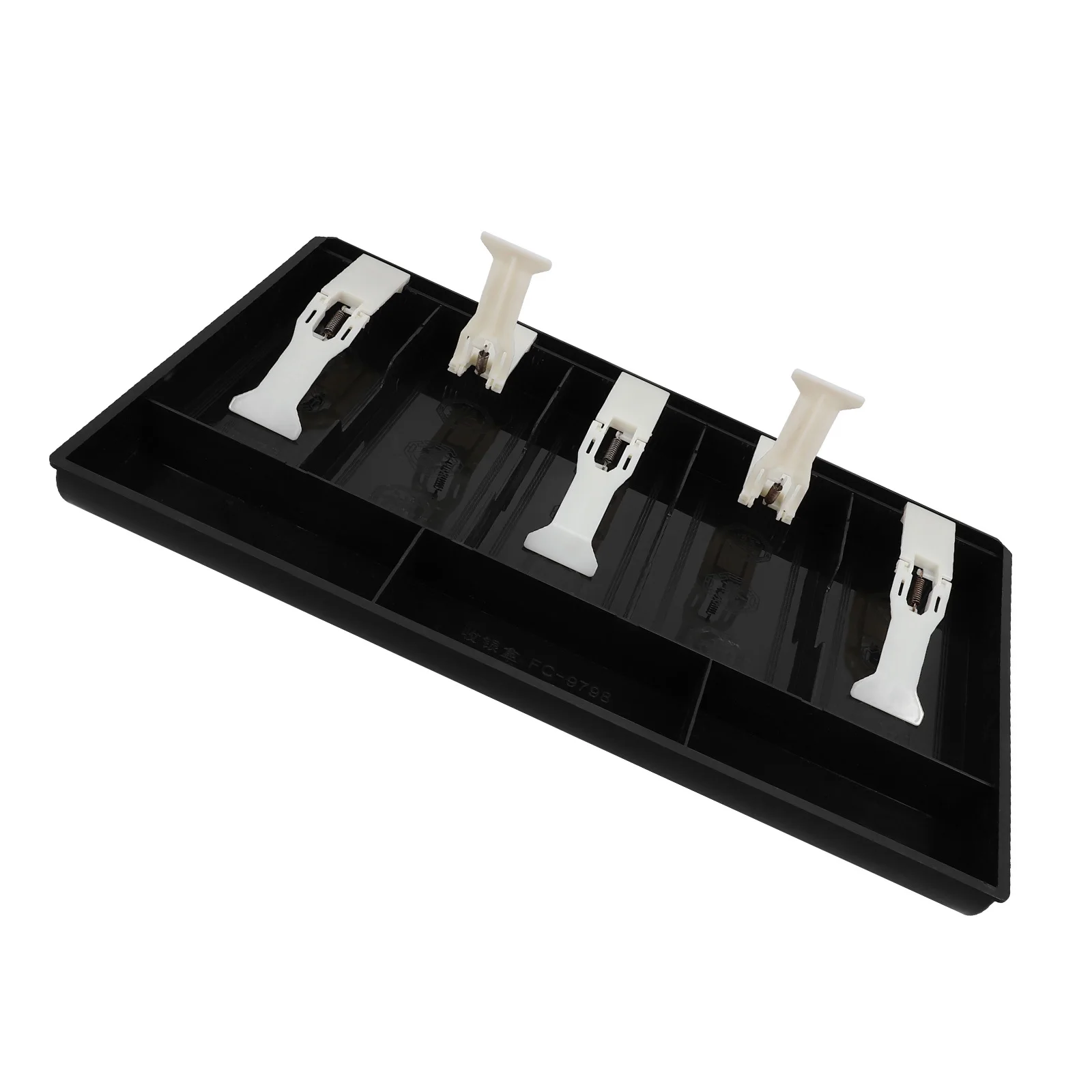 Multi-Compartment Cashier Box Organizer Tray Cash Register Drawer for Store Shops Multiple Compartment Storage Tray
