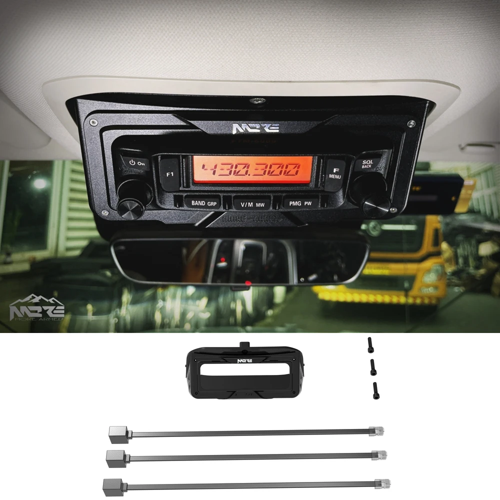 

Lantsun TK1033 Aluminum Alloy Set-top Box Car Mount Bracket Vehicle-mounted Radio Holder for TANK 300