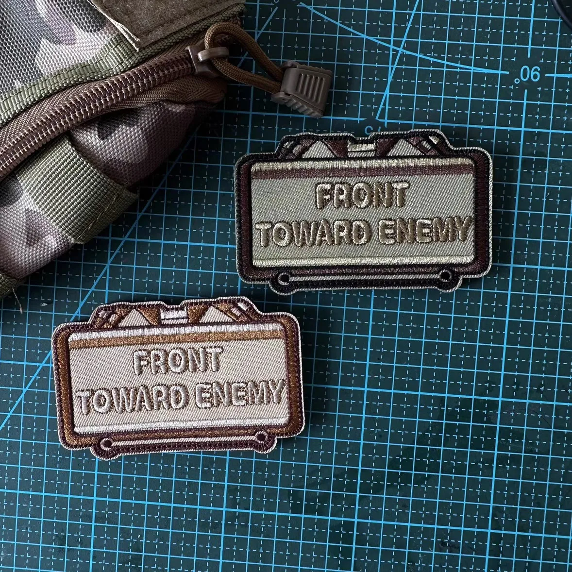 HD Embroidery Patches para Mochila, Emblema de moral militar, Adesivos táticos, Frente para a frente, suficiente, Gancho e Loop Patch voltados para positivo, Bordado