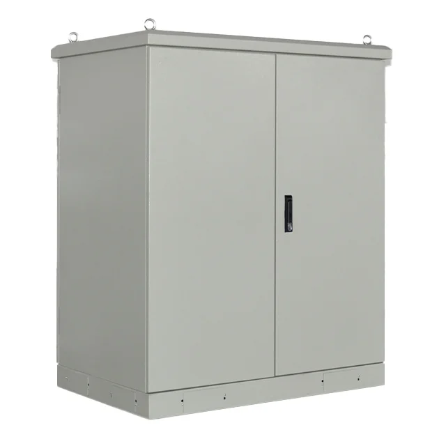 حامل إلكترونيات من سبائك الألومنيوم للمأوى من الفولاذ المقاوم للصدأ مجلفن IP55 حاوية طاقة للاتصالات الخارجية 1500 وات 19 رف معدني فولاذي