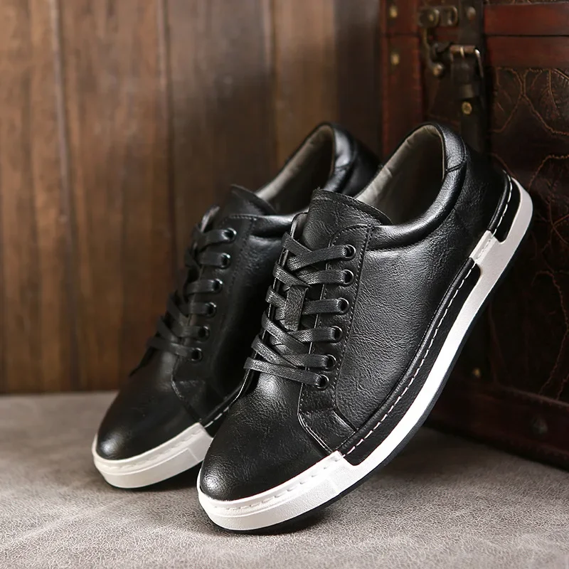 Italian Fashion Sneakers Luxury Men Casual Shoes Hot Sale Leather Shoes Men Designer Shoes Men High Quality Zapatos De Hombre