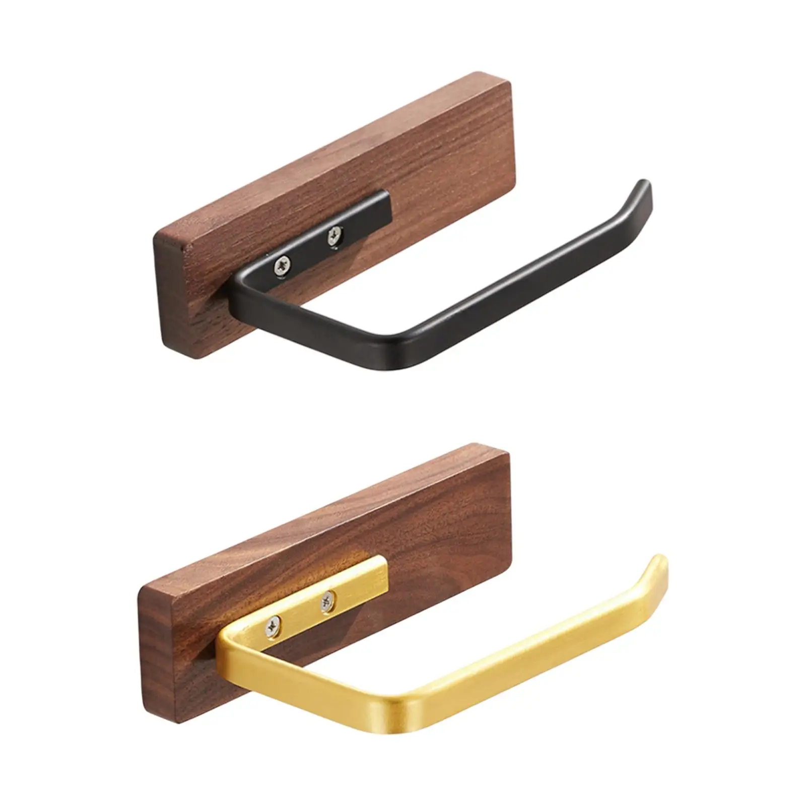 

Walnut Wood Paper Holder, Wooden Toilet Paper Holder, Towel Holder, Wooden Toilet Paper Shelf