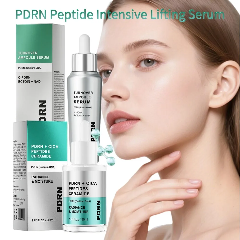 Sérum Liftant au Collagène Peptidique, Ampoule Raffermissante, Essence Hydratante et Nourrissante pour Soin Quotidien Anti-Âge et Éclat Rafraîchissant