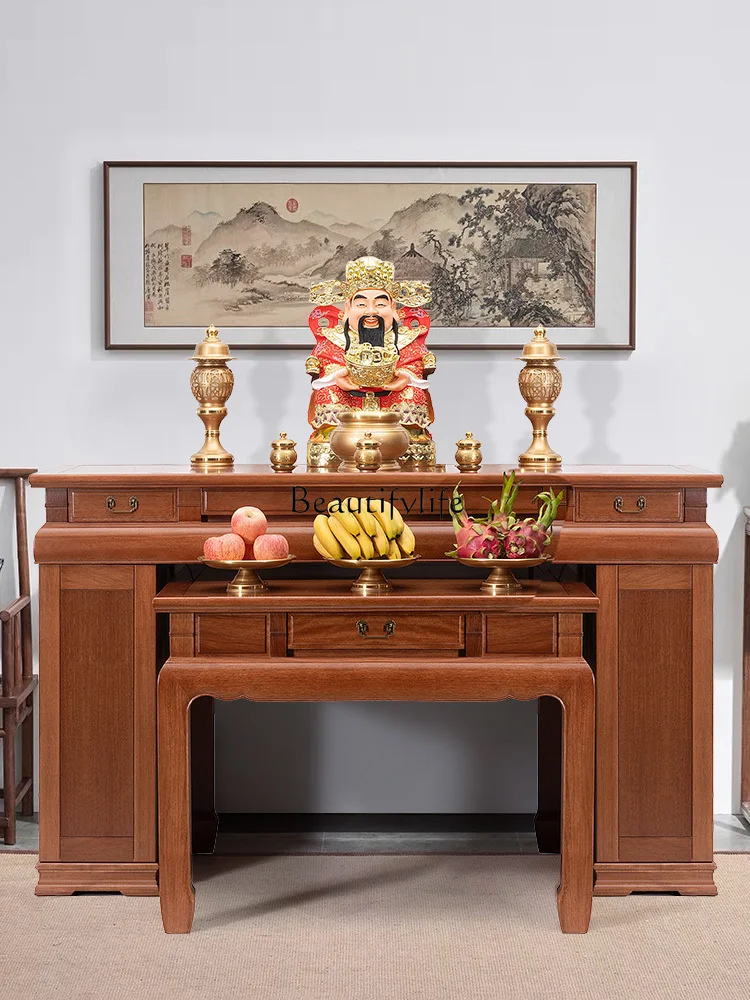 

Offering incense at the table household Zhongtang Buddha table Guan Gongcai Shentai Bodhisattva Buddhist Hall Offering incense