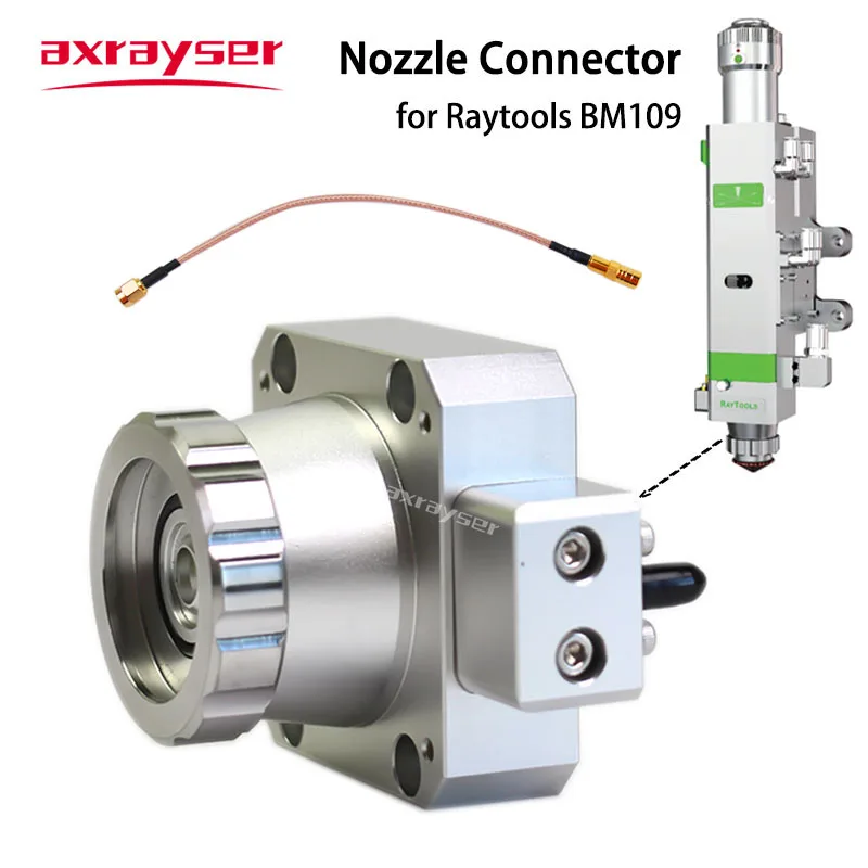 BM109 głowica laserowa części złącze dysza połączenie TRA samolot do Raytools maszyna do cięcia metalu z włókna 1.5KW D32 ceramiczny Axrayser
