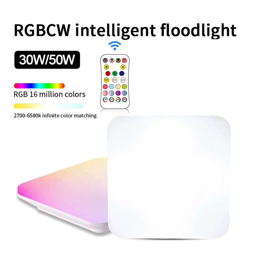 

24W LED RGB Ceiling Light Smart RGB CW WW Remote Control Ceiling Lamps Dimmable Square Led Ceiling Lights