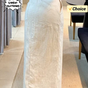 Set von zwei Stücken Baumwoll und weiblicher Hanf, 3D -Gurtbluse, halber Taschenrock, Temperament, Sommermode, neu, 2024 6 Hauptverkaufsflowers 3D - №1