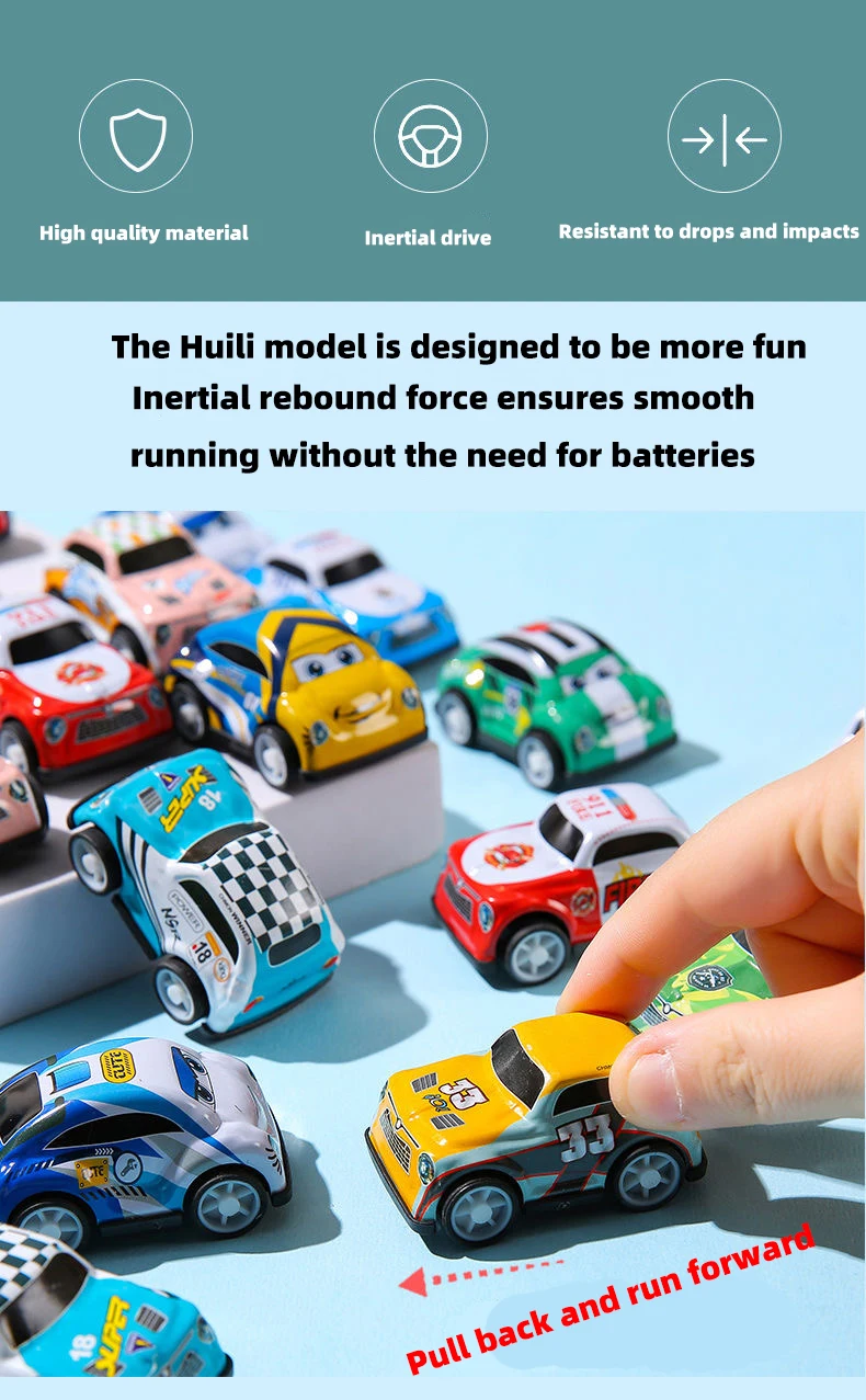 20 Stück Mini-Legierungsautos, Spielzeugautos, Jungen-Spielzeug, Auto-Spielzeug, Rückprallautos, Trägheits-Mini-Simulations-Rennautos, Blechautos – Detail 2