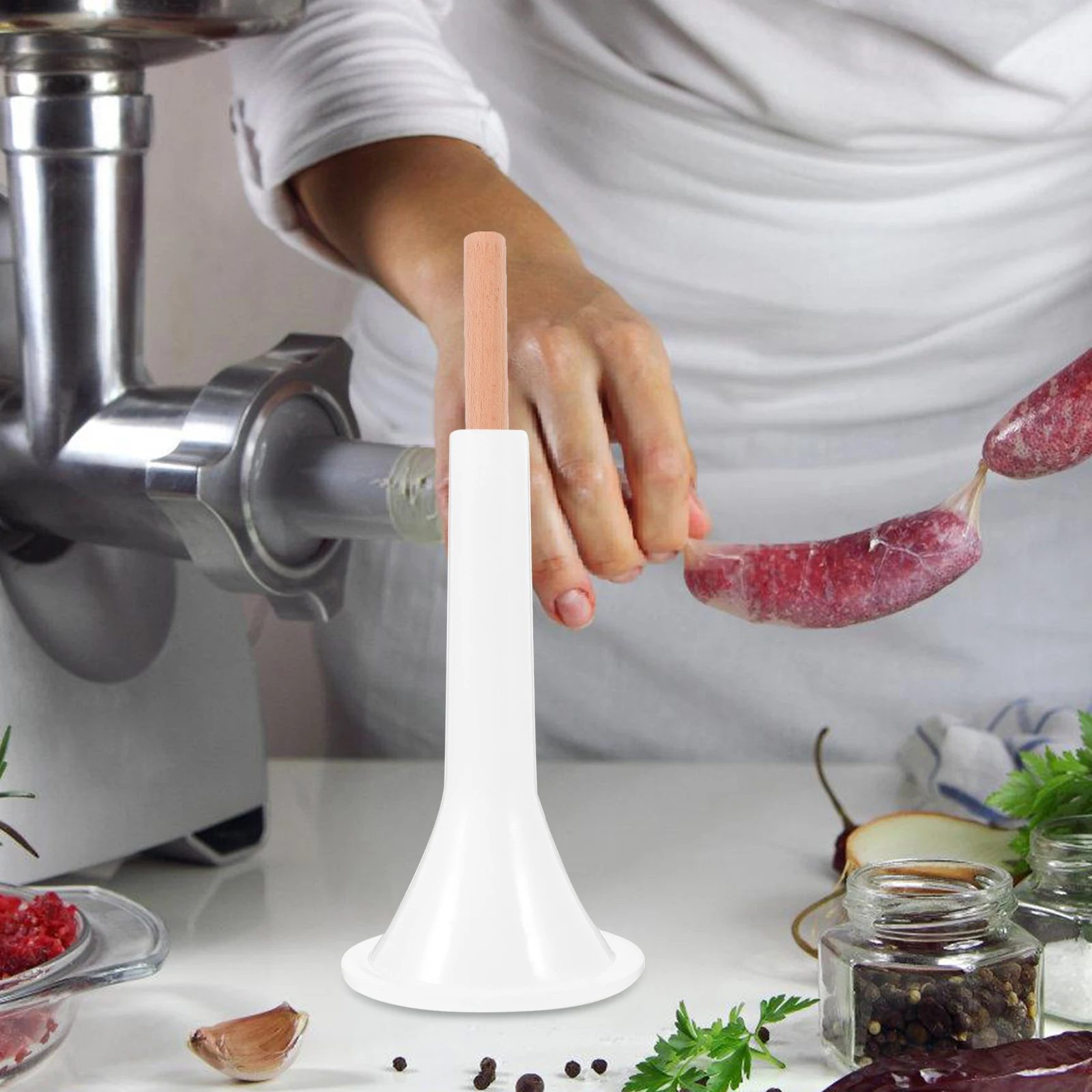 

Manual Sausage Handheld Meat Filler Portable Kitchen Manual Sausage Stuffer With Stick Supply Homemade Maker Household Tools
