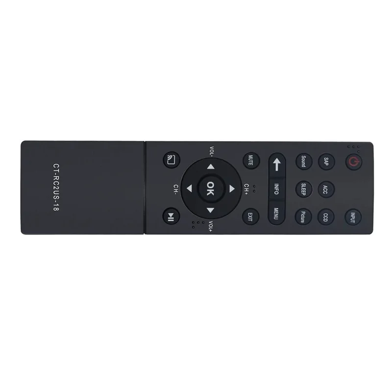 CT-RC2US-18 Remote Control Replaced for Toshiba LED TV 55L421U 43L621U 55L621U 49L621U 65L621U 43L511U18 50L711U18