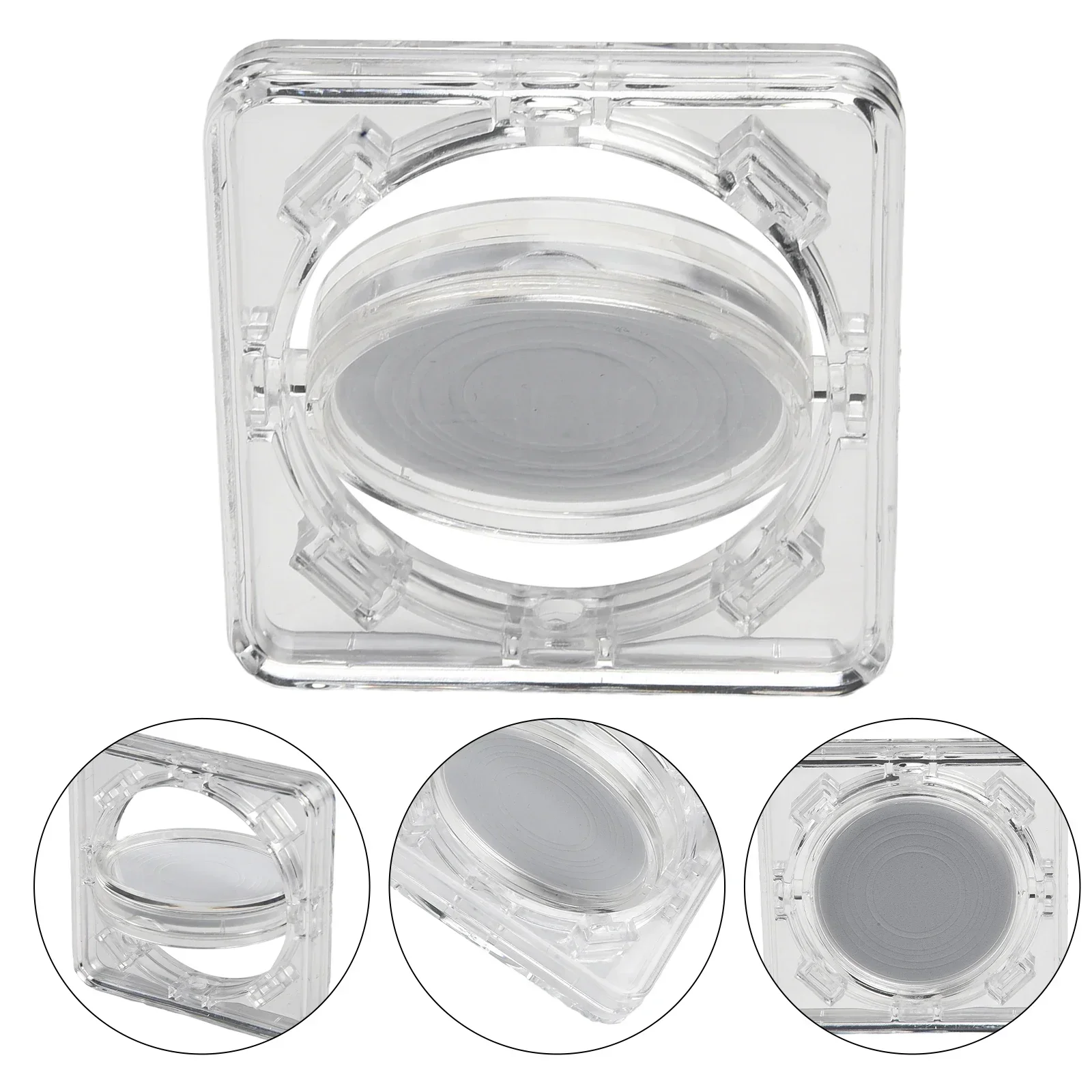 New 40mm Acrylic Coin Display Case Transparent Box Commemorative Medal Protection Box Handmade Goo Card Coin Protection Box