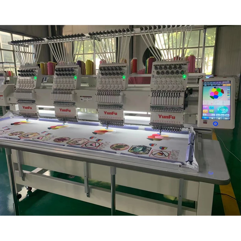 Factory Supply Custom Embroidery Sewing Machines Industrial 4 6 8 12  Heads Embroidery Machine