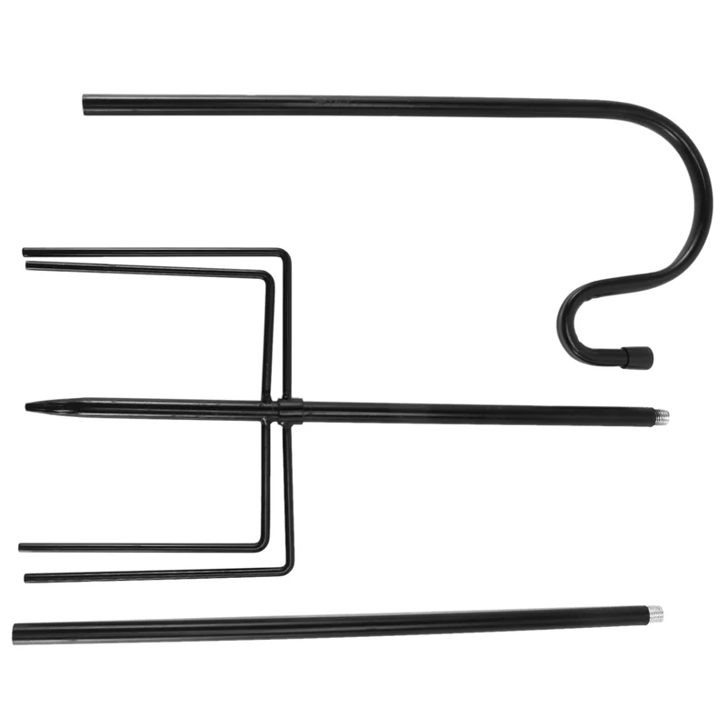 A04G-Shepherd's Hooks, 4Pack Shepherd Hook Made Of Metal For Outdoor Bird Feeders Hanger, Solar Lights, Christmas Lights