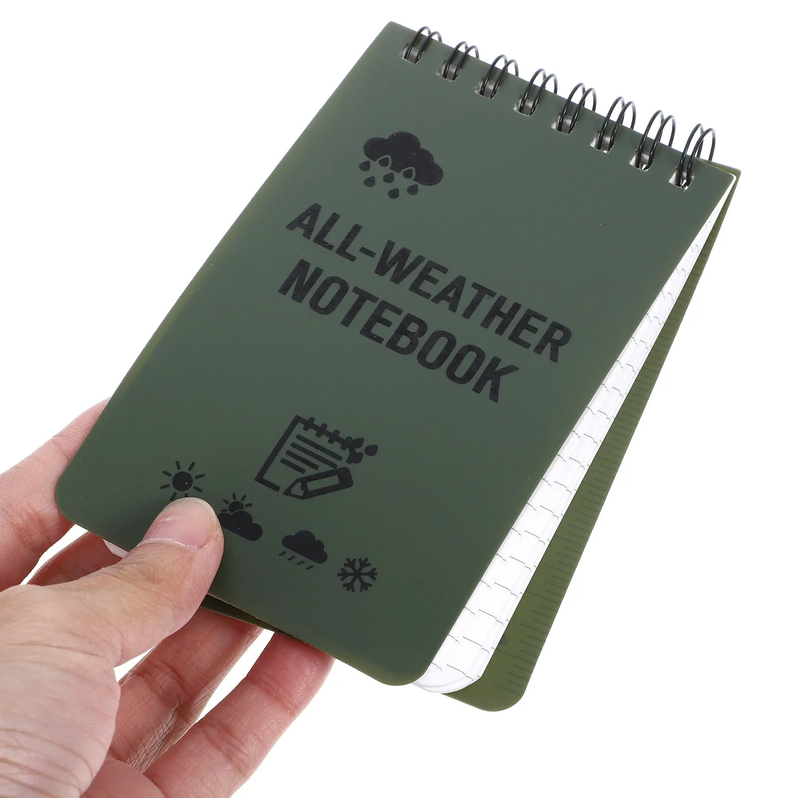 

Compact Waterproof Notebook for Long Term Use Fine Workmanship Portable Memo Pad with Blank Pages Ideal for Planning Sketching
