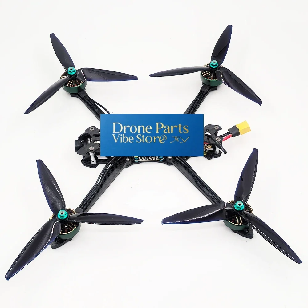 DronePMark 7inch FPV Drone Kit F405 Flight Control RuiBet 45A 4in1 ESC 2807 KV1300 Brushless Motor 200MW VTX CADD Camera Propell