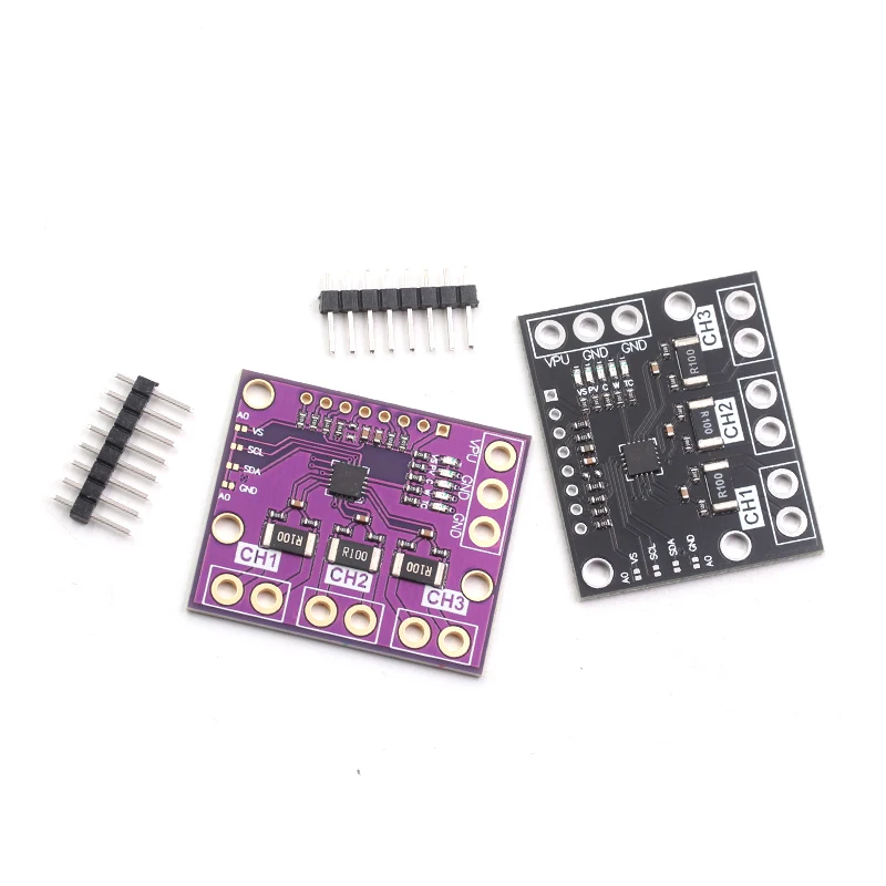 INA3221 모듈 트리플 양방향 버스 로우 사이드 하이 사이드 전압 전류 전력 모니터, I2C