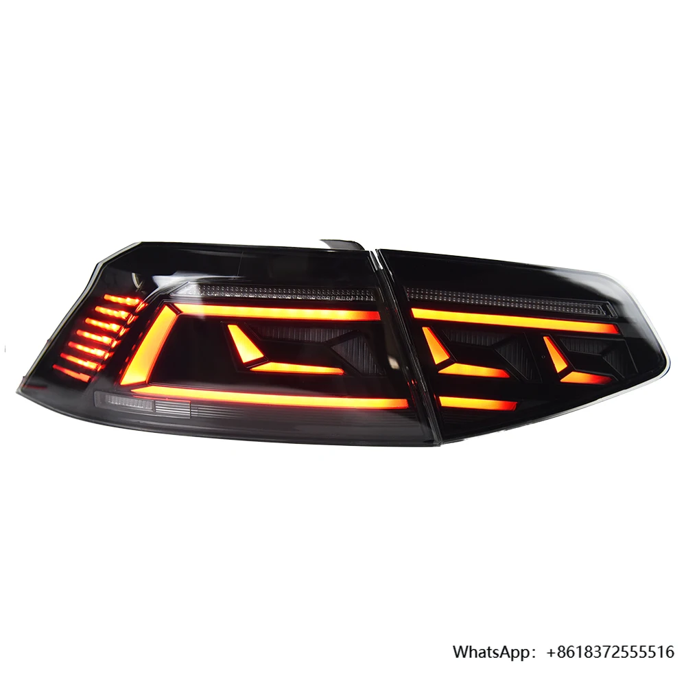 DAKD Auto Styling Für VW Passat B8 Rücklicht 2015-2019 Magotan LED Rücklicht LED DRL Dynami Signal Bremse reverse Auto Zubehör