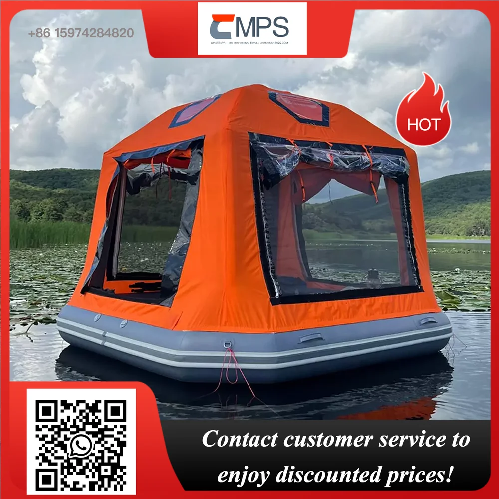 Inflatable PVC Water Tent Floating Raft Boat Tent Water Shoal Beach Outdoor Camp Fishing Camping Custom Inflatable Platform Tent