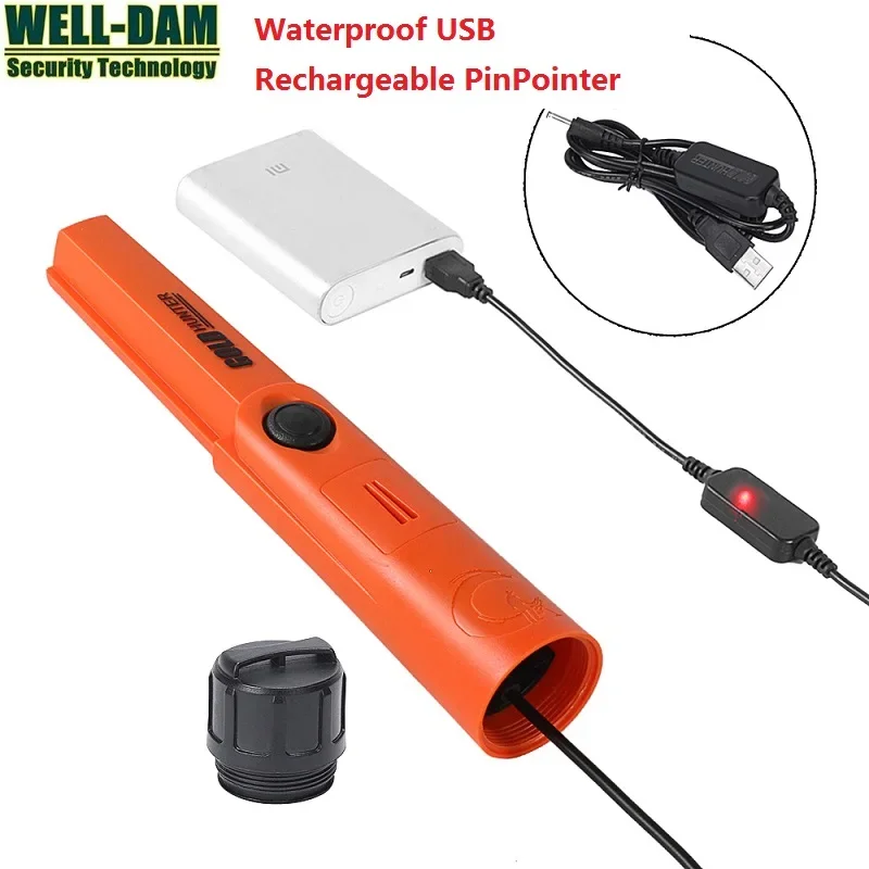 Gold Hunter TMR IP68 Waterproof Pinpointer Metal Detector USB Hand Held Metal Detector Underground Gold Metal Detector