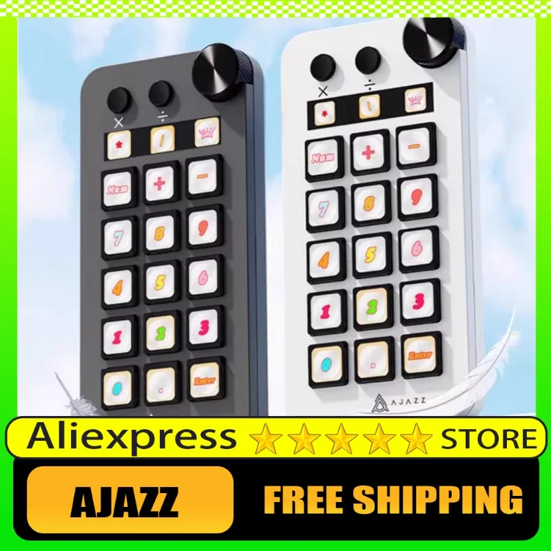 

Ajazz N1 Multi Functional Console Visualization Programmable Keyboard Panel Assistente Live Broadcast Button Desktop toolbox