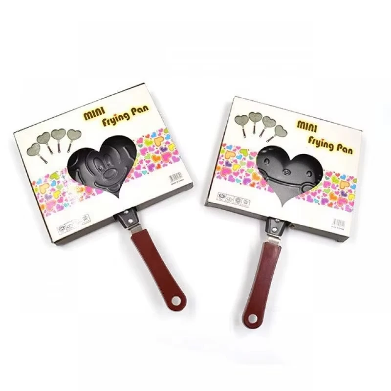 Sartén antiadherente para huevos de Mickey Mouse, sartén para desayuno, molde para panqueques de dibujos animados, herramienta de cocina de hierro fundido
