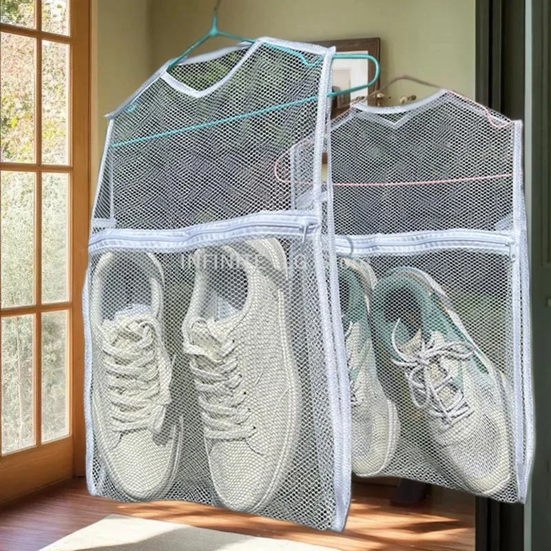 Sturdy Sneaker Laundry Bag, Designed for Airing and Drying Clothes, Versatile Net Bag for Women and Men