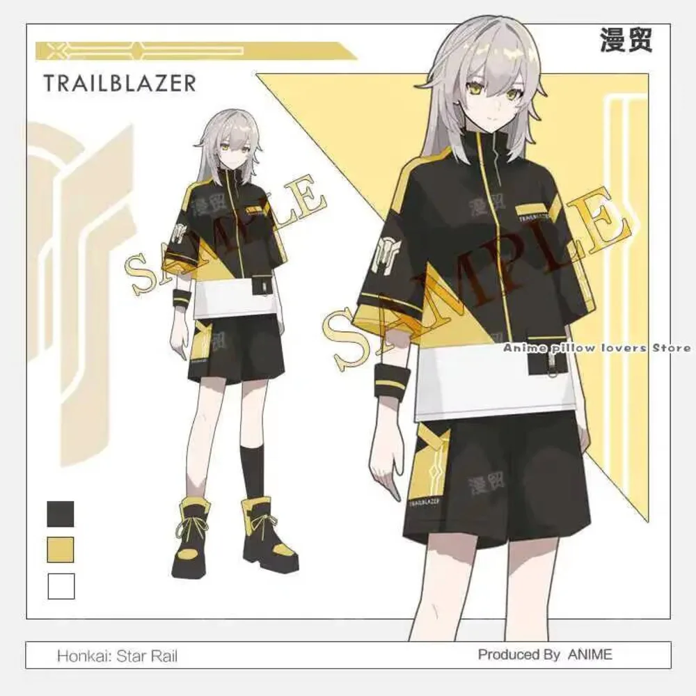 

Anime Honkai: Star Rail Trailblazer Theme Daily Casual Short-Sleeved T-Shirt Tops Student Costume Summer Tee Shorts Set