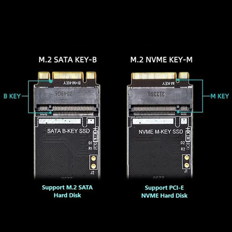 Karta adaptera M.2 SSD Test Protector Board M Key PCIE NVME Extension Protection Adapter dysku twardego Black M Key