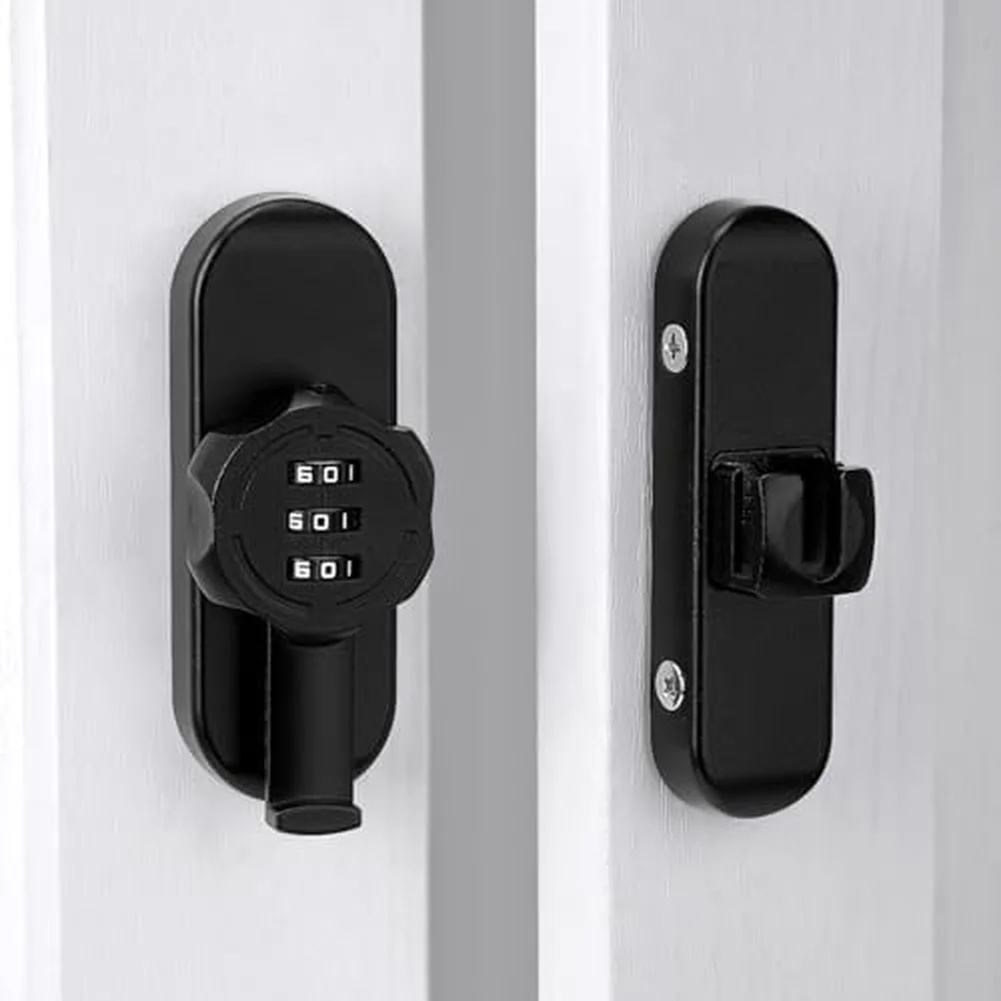 

Zinc Alloy Combination Latch for Sliding Doors and Filing Cabinets Scratch Resistant Matte Black 90 mm x 70 mm x 28 mm Size