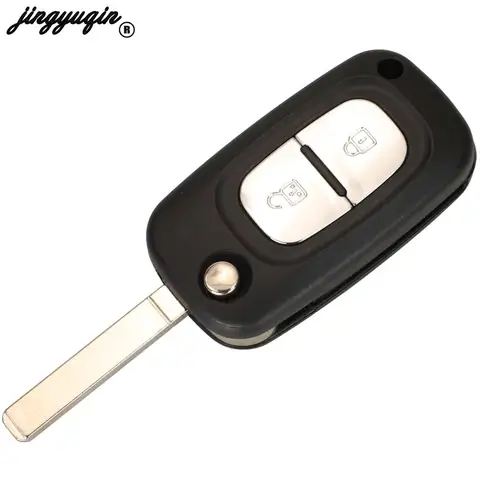 Jingyuqin Замена для Renault Clio Kangoo Modus Megane Lada флип-чехол для ключа автомобиля VA2 HU83 NE72 лезвие брелок 2/3 кн...